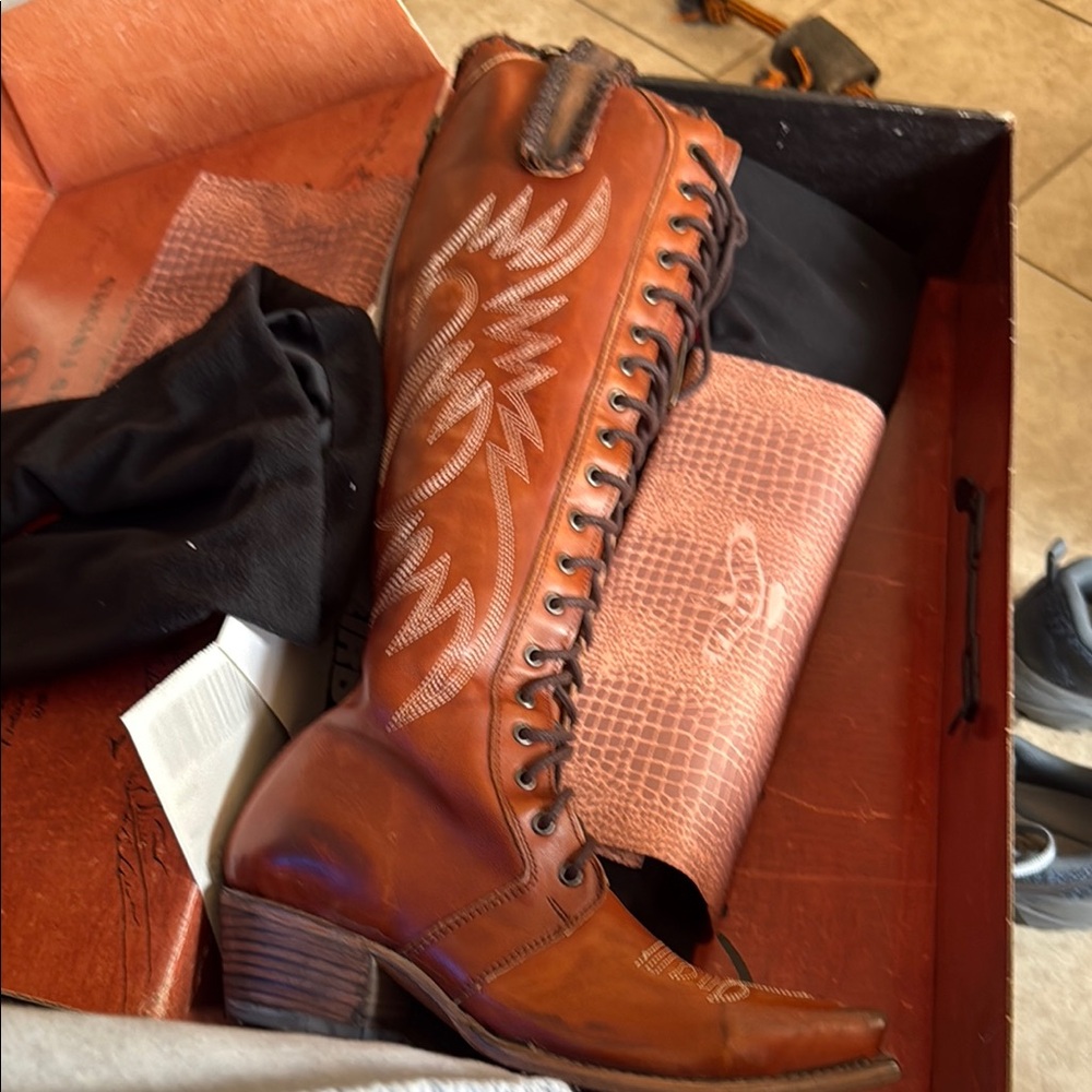 Freebird by Steven Tan Lace Up Boots
